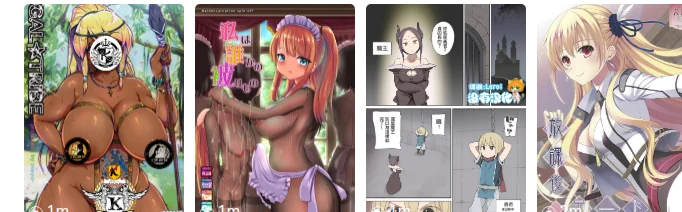 B次元官网「热门漫画」栏目实拍：多部作品封面并列陈列